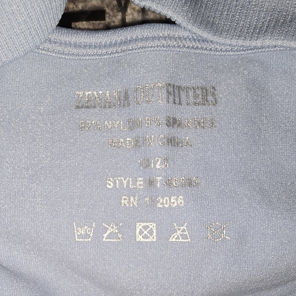 Zenana:Beautiful Seamless Crisscross Front Bralette w/Removable pads, Ash blue - Picture 11 of 11